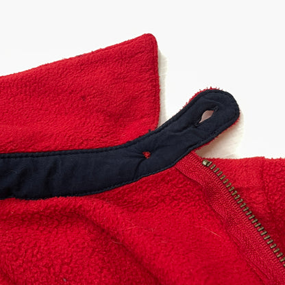 【現状渡し品】【メンズ】 POLO RALPH LAUREN ポロ ラルフローレン 90’s FLEECE SWING TOP 90年代 フリース スイング トップ 長袖 トップス 145-261001-sa-09-teih サイズ：XL カラー：レッド 万代Net店