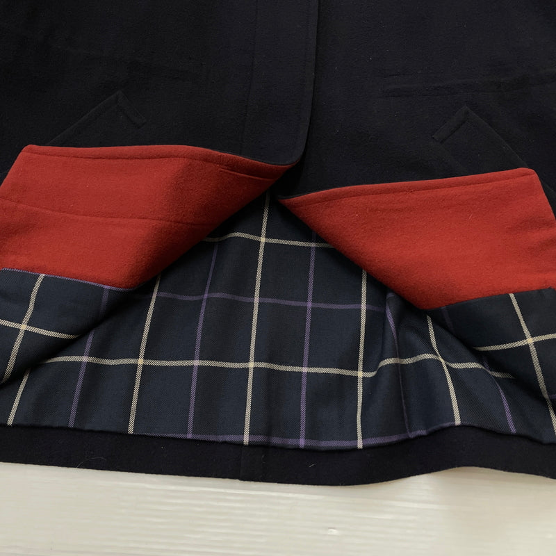 【中古品】【メンズ】 BURBERRYS バーバリーズ 90’s WOOL COAT FTO23-533-29 90年代 ウール コート アウター 141-261001-sa-05-teih サイズ：不明 カラー：ブラック 万代Net店