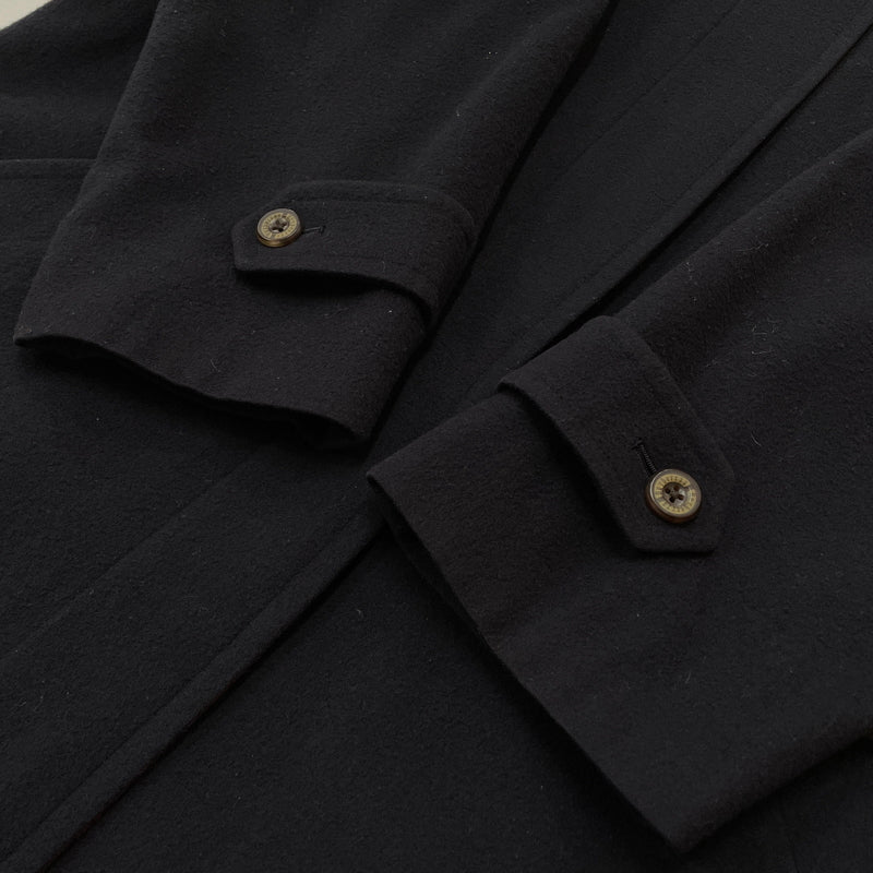 【中古品】【メンズ】 BURBERRYS バーバリーズ 90’s WOOL COAT FTO23-533-29 90年代 ウール コート アウター 141-261001-sa-05-teih サイズ：不明 カラー：ブラック 万代Net店