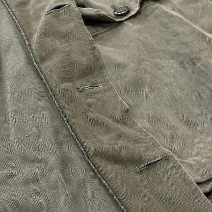 【現状渡し品】【メンズ】 U.S.ARMY アメリカ軍 HBT JACKET M-1943 エイチビーティ ジャケット アウター 145-261001-sa-08-teih サイズ：78R カラー：カーキ 万代Net店