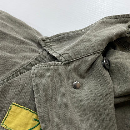 【現状渡し品】【メンズ】 U.S.ARMY アメリカ軍 HBT JACKET M-1943 エイチビーティ ジャケット アウター 145-261001-sa-08-teih サイズ：78R カラー：カーキ 万代Net店