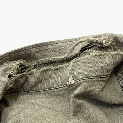 【現状渡し品】【メンズ】 U.S.ARMY アメリカ軍 HBT JACKET M-1943 エイチビーティ ジャケット アウター 145-261001-sa-08-teih サイズ：78R カラー：カーキ 万代Net店