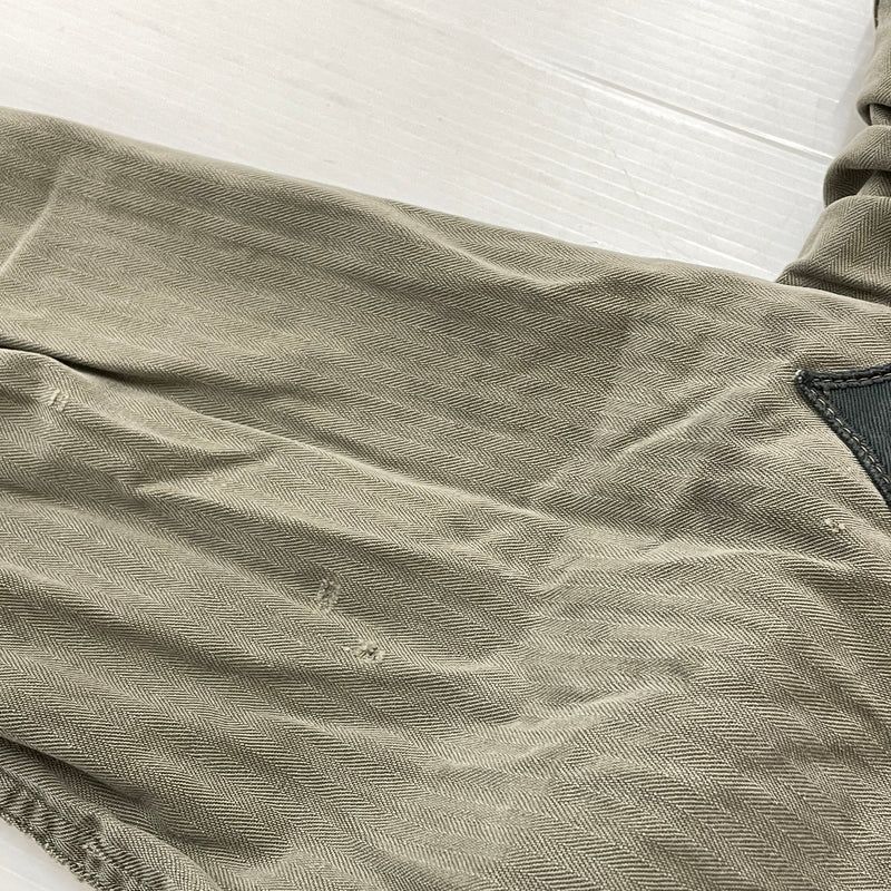 【現状渡し品】【メンズ】 U.S.ARMY アメリカ軍 HBT JACKET M-1943 エイチビーティ ジャケット アウター 145-261001-sa-08-teih サイズ：78R カラー：カーキ 万代Net店