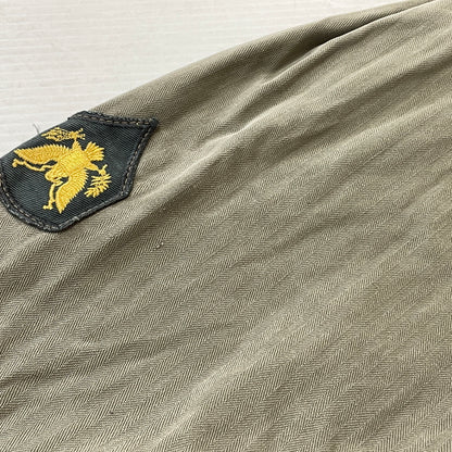 【現状渡し品】【メンズ】 U.S.ARMY アメリカ軍 HBT JACKET M-1943 エイチビーティ ジャケット アウター 145-261001-sa-08-teih サイズ：78R カラー：カーキ 万代Net店