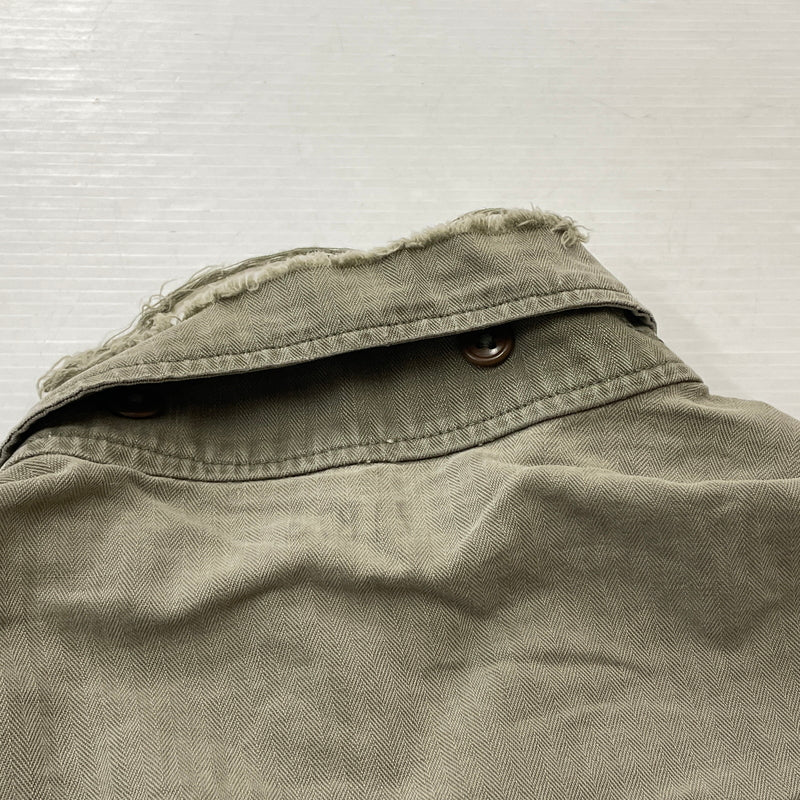 【現状渡し品】【メンズ】 U.S.ARMY アメリカ軍 HBT JACKET M-1943 エイチビーティ ジャケット アウター 145-261001-sa-08-teih サイズ：78R カラー：カーキ 万代Net店