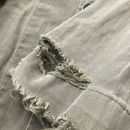【現状渡し品】【メンズ】 U.S.ARMY アメリカ軍 HBT JACKET M-1943 エイチビーティ ジャケット アウター 145-261001-sa-08-teih サイズ：78R カラー：カーキ 万代Net店