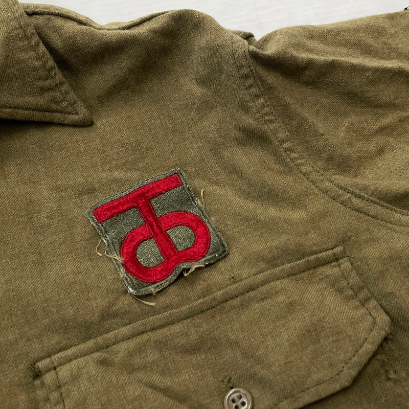 【現状渡し品】【メンズ】 U.S.ARMY アメリカ軍 MILITARY SHIRT M-1937 ミリタリー シャツ 長袖 トップス 145-261001-sa-15-teih サイズ：不明 カラー：カーキ 万代Net店