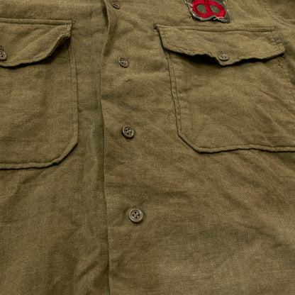 【現状渡し品】【メンズ】 U.S.ARMY アメリカ軍 MILITARY SHIRT M-1937 ミリタリー シャツ 長袖 トップス 145-261001-sa-15-teih サイズ：不明 カラー：カーキ 万代Net店