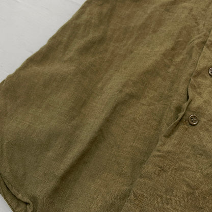 【現状渡し品】【メンズ】 U.S.ARMY アメリカ軍 MILITARY SHIRT M-1937 ミリタリー シャツ 長袖 トップス 145-261001-sa-15-teih サイズ：不明 カラー：カーキ 万代Net店