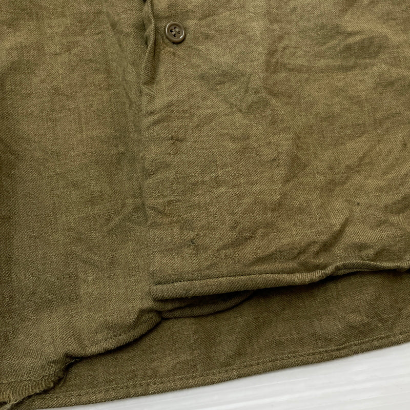 【現状渡し品】【メンズ】 U.S.ARMY アメリカ軍 MILITARY SHIRT M-1937 ミリタリー シャツ 長袖 トップス 145-261001-sa-15-teih サイズ：不明 カラー：カーキ 万代Net店