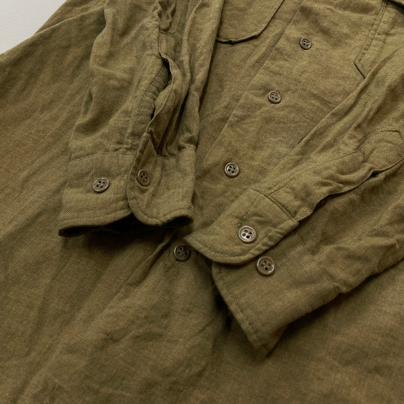 【現状渡し品】【メンズ】 U.S.ARMY アメリカ軍 MILITARY SHIRT M-1937 ミリタリー シャツ 長袖 トップス 145-261001-sa-15-teih サイズ：不明 カラー：カーキ 万代Net店