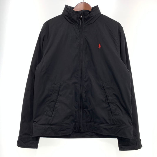【中古品】【メンズ】 POLO RALPH LAUREN ポロ・ラルフローレン ZIP UP JACKET ジップアップ ジャケット ライトアウター フルジップブルゾン 145-261001-ko-11-teih サイズ：M カラー：ブラック 万代Net店