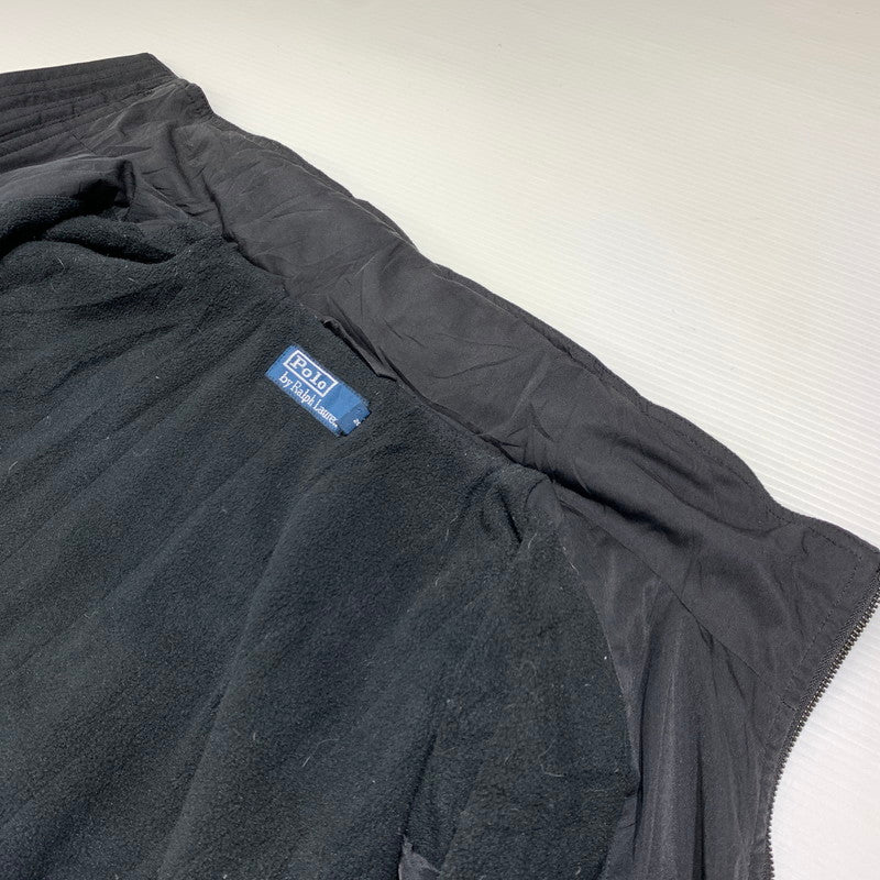 【中古品】【メンズ】 POLO RALPH LAUREN ポロ・ラルフローレン ZIP UP JACKET ジップアップ ジャケット ライトアウター フルジップブルゾン 145-261001-ko-11-teih サイズ：M カラー：ブラック 万代Net店