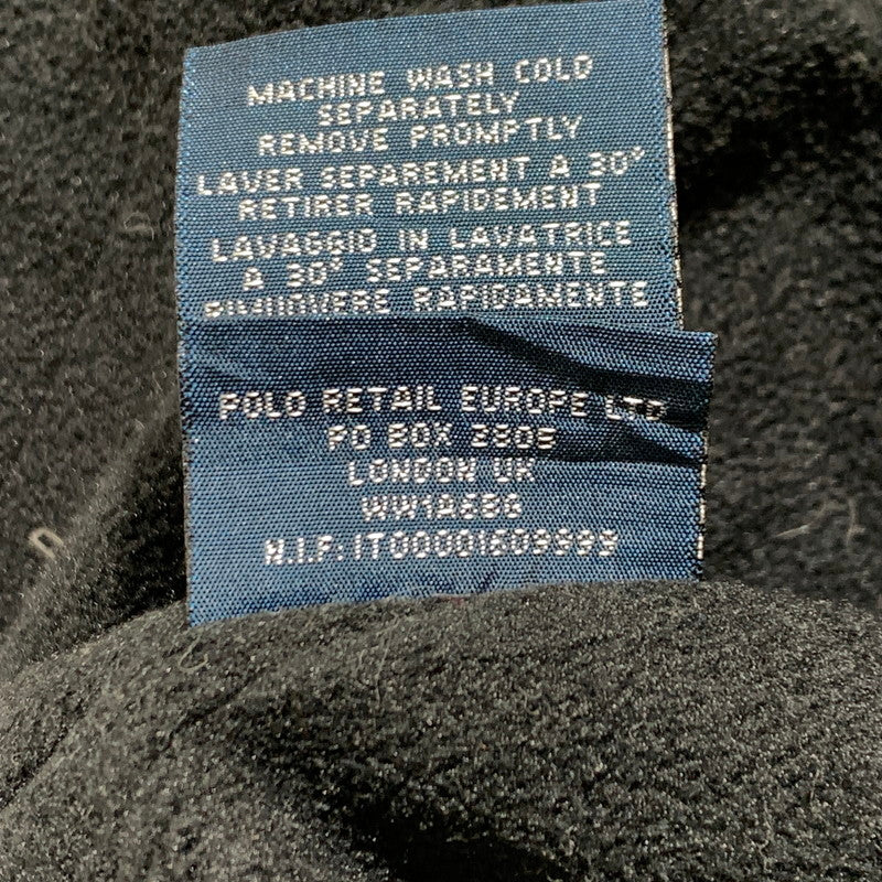 【中古品】【メンズ】 POLO RALPH LAUREN ポロ・ラルフローレン ZIP UP JACKET ジップアップ ジャケット ライトアウター フルジップブルゾン 145-261001-ko-11-teih サイズ：M カラー：ブラック 万代Net店