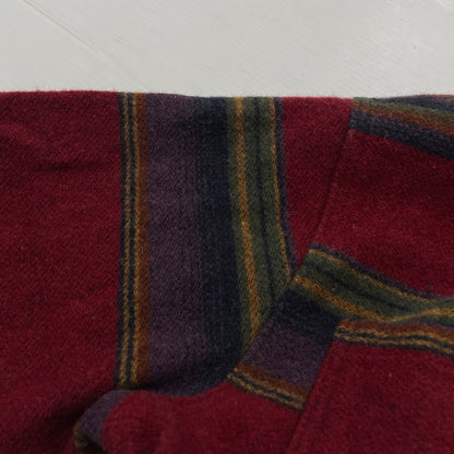 【中古品】【メンズ】 WOORICH ウールリッチ 80’s-90’s ZIP UP WOOL JACKET 80～90年代 ジップ アップ ウール ジャケット アウター 144-261001-sa-03-teih サイズ：M カラー：レッドボーダー 万代Net店