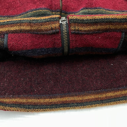 【中古品】【メンズ】 WOORICH ウールリッチ 80’s-90’s ZIP UP WOOL JACKET 80～90年代 ジップ アップ ウール ジャケット アウター 144-261001-sa-03-teih サイズ：M カラー：レッドボーダー 万代Net店