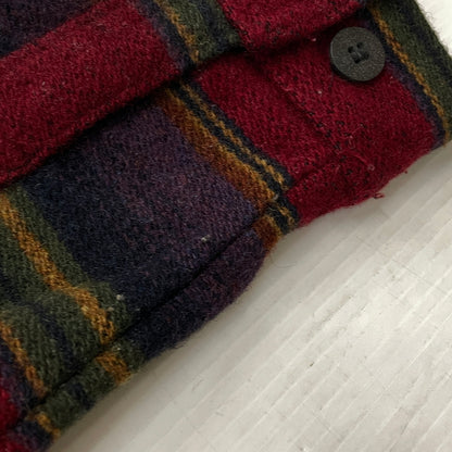【中古品】【メンズ】 WOORICH ウールリッチ 80’s-90’s ZIP UP WOOL JACKET 80～90年代 ジップ アップ ウール ジャケット アウター 144-261001-sa-03-teih サイズ：M カラー：レッドボーダー 万代Net店