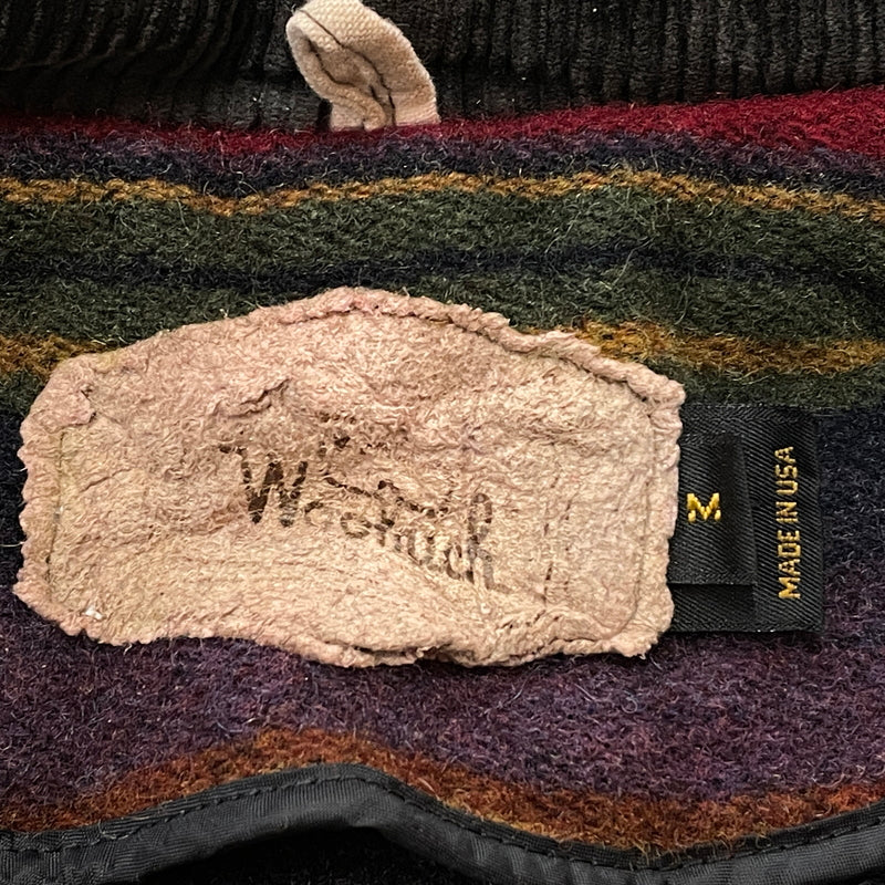 【中古品】【メンズ】 WOORICH ウールリッチ 80’s-90’s ZIP UP WOOL JACKET 80～90年代 ジップ アップ ウール ジャケット アウター 144-261001-sa-03-teih サイズ：M カラー：レッドボーダー 万代Net店