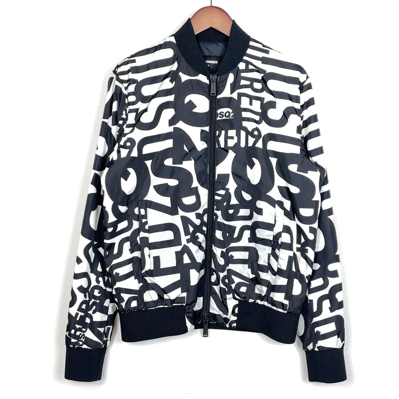 【中古品】【メンズ】 DSQUARED2 ディースクエアード LOGO NYLON JACKET S74AM1072 ロゴ ナイロン ジャケット アウター 総柄 141-261001-sa-11-teih サイズ：46 カラー：総柄 万代Net店
