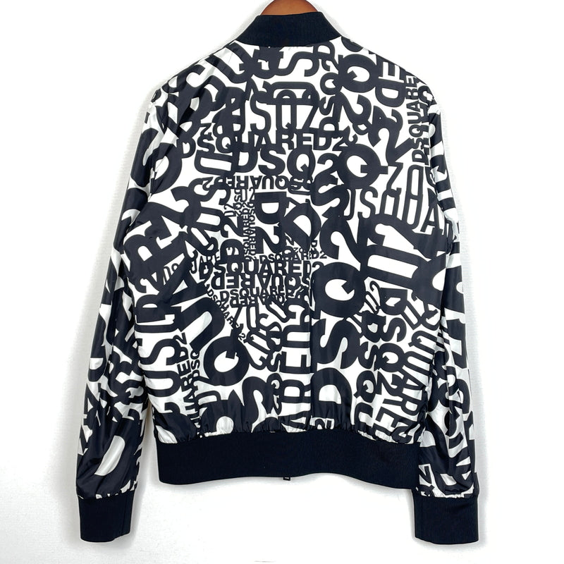 【中古品】【メンズ】 DSQUARED2 ディースクエアード LOGO NYLON JACKET S74AM1072 ロゴ ナイロン ジャケット アウター 総柄 141-261001-sa-11-teih サイズ：46 カラー：総柄 万代Net店