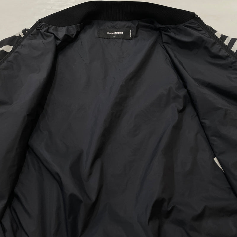 【中古品】【メンズ】 DSQUARED2 ディースクエアード LOGO NYLON JACKET S74AM1072 ロゴ ナイロン ジャケット アウター 総柄 141-261001-sa-11-teih サイズ：46 カラー：総柄 万代Net店