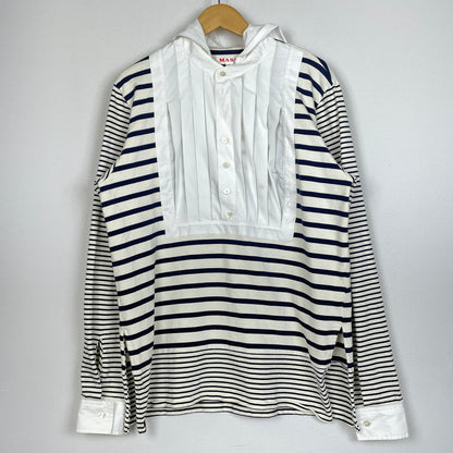 【中古品】【メンズ】 MASU エムエーエスユー MARINE PULLOVER SHIRT M25K6CS005 マリーン プルオーバー シャツ 長袖 トップス 140-261001-sa-13-teih サイズ：48 カラー：ボーダー 万代Net店