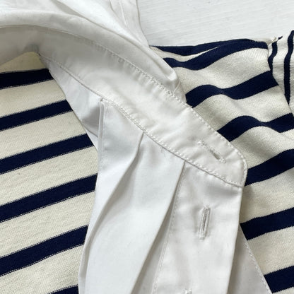 【中古品】【メンズ】 MASU エムエーエスユー MARINE PULLOVER SHIRT M25K6CS005 マリーン プルオーバー シャツ 長袖 トップス 140-261001-sa-13-teih サイズ：48 カラー：ボーダー 万代Net店