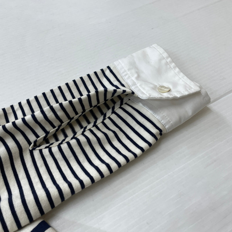 【中古品】【メンズ】 MASU エムエーエスユー MARINE PULLOVER SHIRT M25K6CS005 マリーン プルオーバー シャツ 長袖 トップス 140-261001-sa-13-teih サイズ：48 カラー：ボーダー 万代Net店
