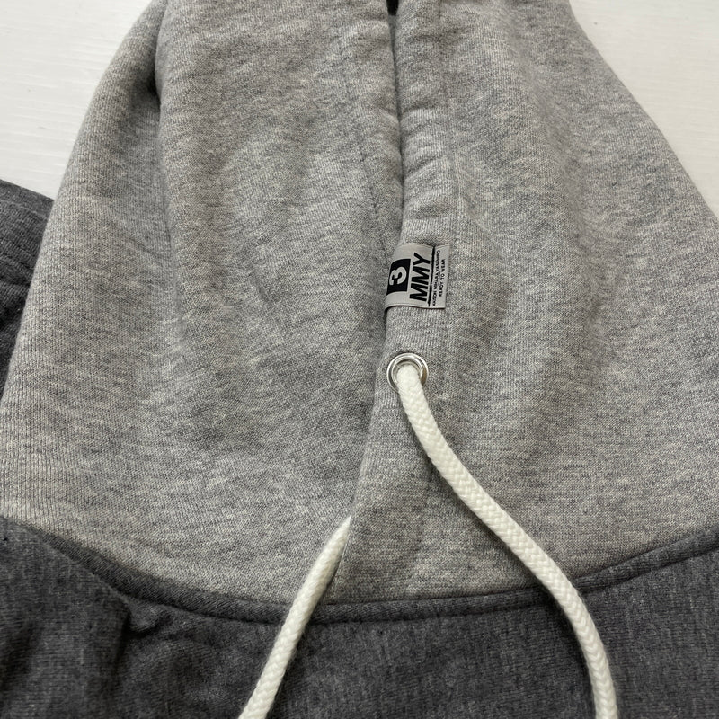 【中古品】【メンズ】 MIHARA YASUHIRO ミハラヤスヒロ T-SHIRT DOCKING HOODIE A05HD551 Tシャツ ドッキング フーディ プルーオーバーパーカー 140-261001-sa-16-teih サイズ：48 カラー：グレー 万代Net店