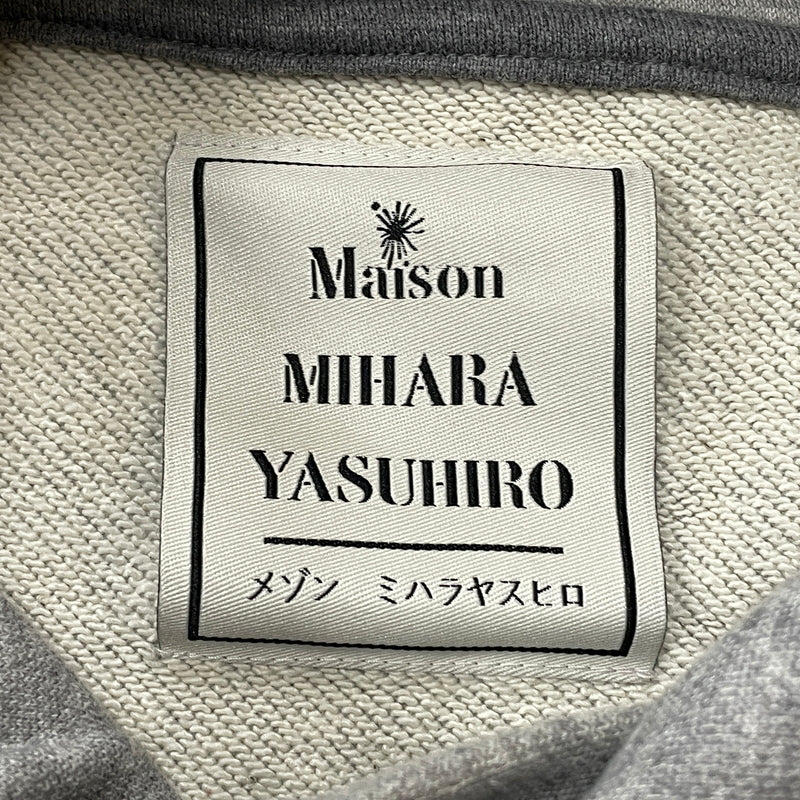 【中古品】【メンズ】 MIHARA YASUHIRO ミハラヤスヒロ T-SHIRT DOCKING HOODIE A05HD551 Tシャツ ドッキング フーディ プルーオーバーパーカー 140-261001-sa-16-teih サイズ：48 カラー：グレー 万代Net店