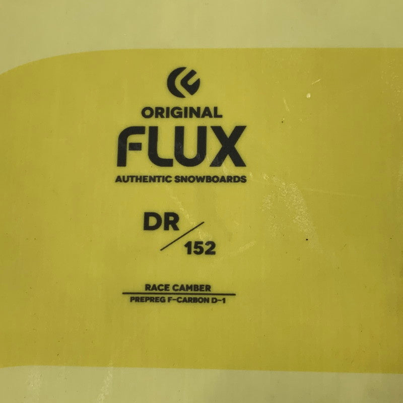 【現状渡し品】【メンズ/レディース】 FLUX フラックス DR RACE CAMBER SNOWBOARD スノーボード ウィンタースポーツ 152 117-261005-ko-10-teih カラー：イエロー系 万代Net店