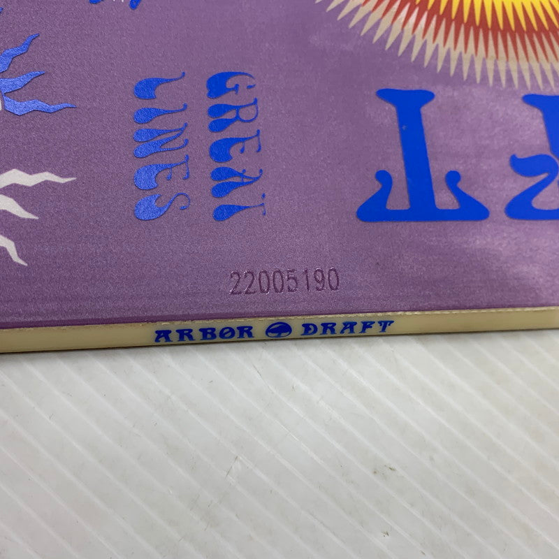 【中古品】【メンズ/レディース】 ARBOR アーバー DRAFT SNOWBOARD ドラフト スノーボード ウィンタースポーツ 153 117-261005-ko-08-teih カラー：パープル系 万代Net店