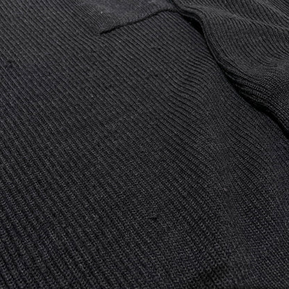 【中古品】【メンズ】 BROOKS BROTHERS ブルックスブラザーズ HALF BUTTON KNIT ハーフ ボタン ニット 長袖 トップス 145-261005-yo-14-teih サイズ：M カラー：ブラック 万代Net店