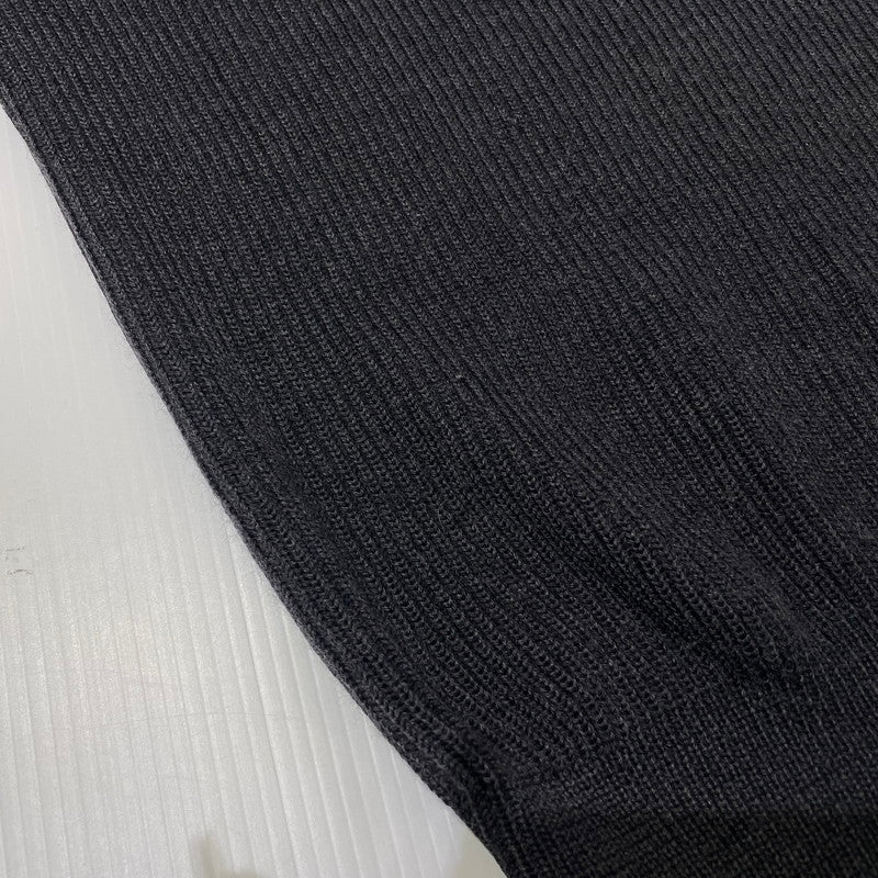 【中古品】【メンズ】 BROOKS BROTHERS ブルックスブラザーズ HALF BUTTON KNIT ハーフ ボタン ニット 長袖 トップス 145-261005-yo-14-teih サイズ：M カラー：ブラック 万代Net店