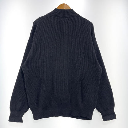 【中古品】【メンズ】 BROOKS BROTHERS ブルックスブラザーズ HALF BUTTON KNIT ハーフ ボタン ニット 長袖 トップス 145-261005-yo-14-teih サイズ：M カラー：ブラック 万代Net店