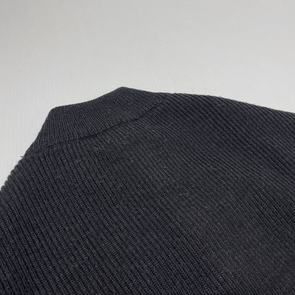 【中古品】【メンズ】 BROOKS BROTHERS ブルックスブラザーズ HALF BUTTON KNIT ハーフ ボタン ニット 長袖 トップス 145-261005-yo-14-teih サイズ：M カラー：ブラック 万代Net店