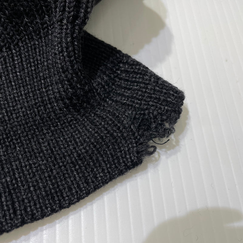 【中古品】【メンズ】 BROOKS BROTHERS ブルックスブラザーズ HALF BUTTON KNIT ハーフ ボタン ニット 長袖 トップス 145-261005-yo-14-teih サイズ：M カラー：ブラック 万代Net店