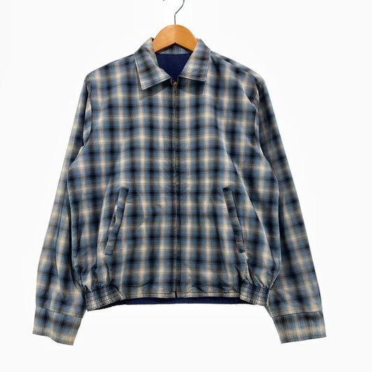 【中古品】【メンズ】 UNKNOWN TALON ZIP REVERSIBLE JACKET VINTGE タロンジップ リバーシブル ジャケット ライトアウター ヴィンテージ 145-261005-yo-01-teih サイズ：不明 カラー：チェック/ネイビー 万代Net店