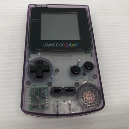 【中古品】 ゲームボーイカラー クリアパープル 動作確認済み GBC 023-261001-ns-04-teih 万代Net店