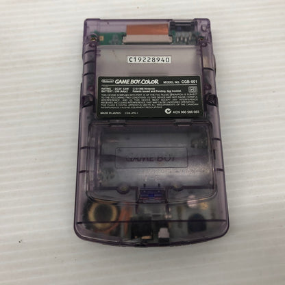 【中古品】 ゲームボーイカラー クリアパープル 動作確認済み GBC 023-261001-ns-04-teih 万代Net店