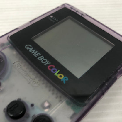 【中古品】 ゲームボーイカラー クリアパープル 動作確認済み GBC 023-261001-ns-04-teih 万代Net店