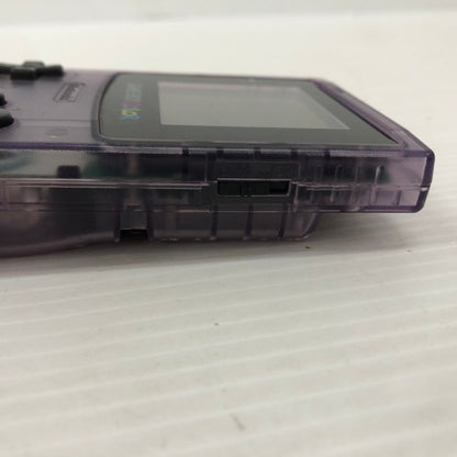 【中古品】 ゲームボーイカラー クリアパープル 動作確認済み GBC 023-261001-ns-04-teih 万代Net店