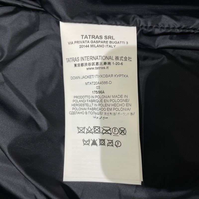 【中古品】【メンズ】 TATRAS タトラス BOESIO DOWN JACKET MTAT20A4566-D ボエシオ ダウンジャケット アウター 141-261005-yo-10-teih サイズ：03 カラー：ブラック 万代Net店