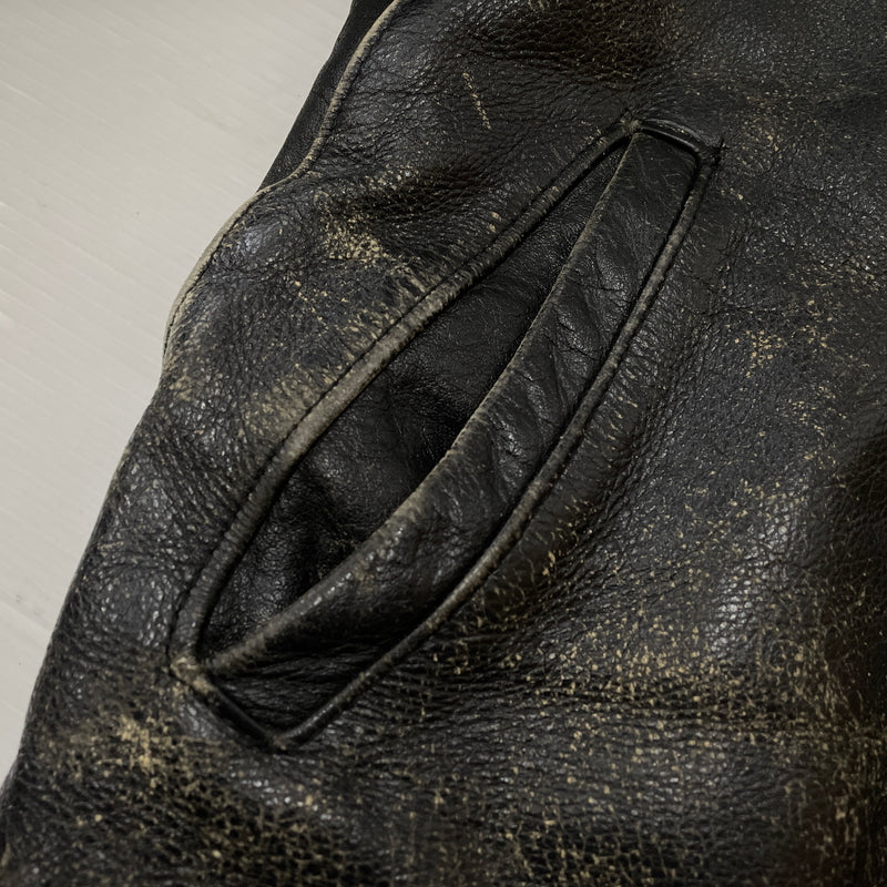 【現状渡し品】【メンズ】 SCHOTT ショット LEATHER RIDERS JACKET 1362502004 レザー ライダース ジャケット アウター 145-261004-sa-04-teih サイズ：34 カラー：ブラック 万代Net店