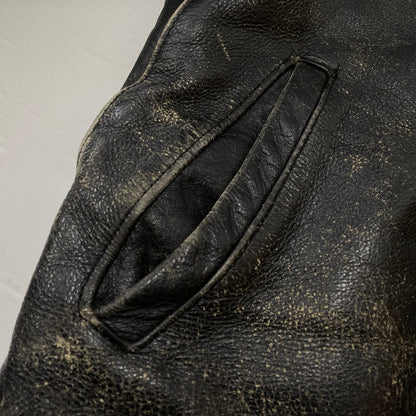 【現状渡し品】【メンズ】 SCHOTT ショット LEATHER RIDERS JACKET 1362502004 レザー ライダース ジャケット アウター 145-261004-sa-04-teih サイズ：34 カラー：ブラック 万代Net店