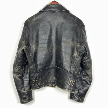 【現状渡し品】【メンズ】 SCHOTT ショット LEATHER RIDERS JACKET 1362502004 レザー ライダース ジャケット アウター 145-261004-sa-04-teih サイズ：34 カラー：ブラック 万代Net店