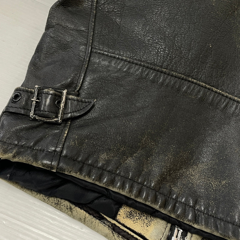 【現状渡し品】【メンズ】 SCHOTT ショット LEATHER RIDERS JACKET 1362502004 レザー ライダース ジャケット アウター 145-261004-sa-04-teih サイズ：34 カラー：ブラック 万代Net店