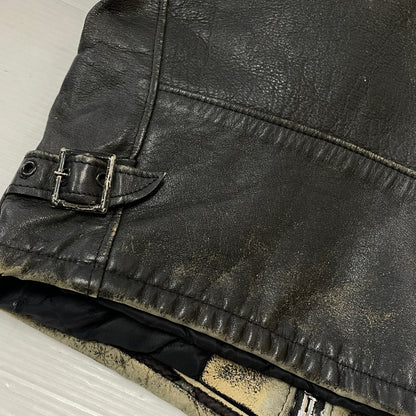 【現状渡し品】【メンズ】 SCHOTT ショット LEATHER RIDERS JACKET 1362502004 レザー ライダース ジャケット アウター 145-261004-sa-04-teih サイズ：34 カラー：ブラック 万代Net店