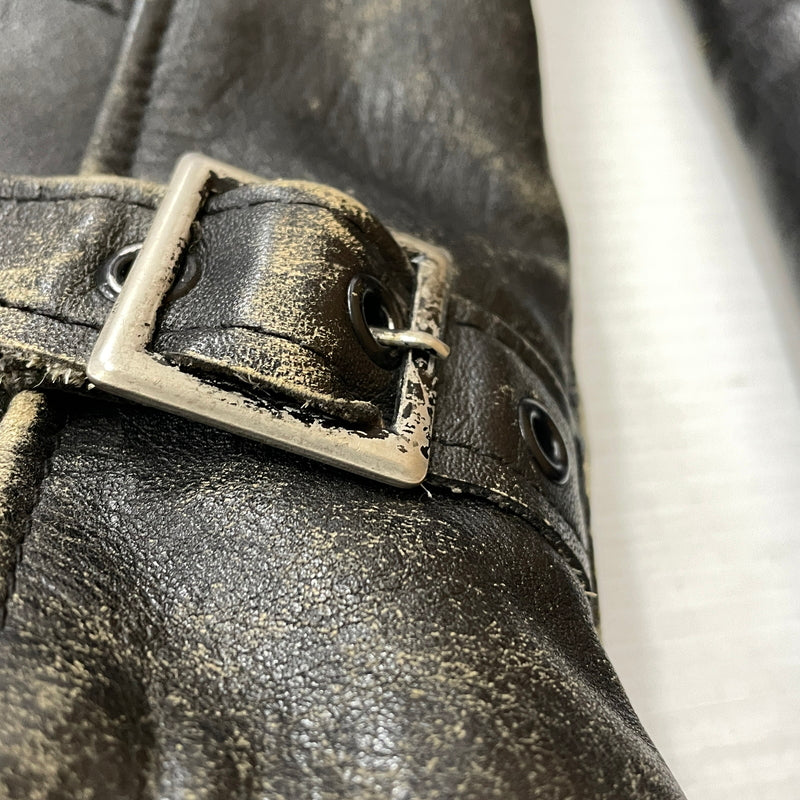 【現状渡し品】【メンズ】 SCHOTT ショット LEATHER RIDERS JACKET 1362502004 レザー ライダース ジャケット アウター 145-261004-sa-04-teih サイズ：34 カラー：ブラック 万代Net店