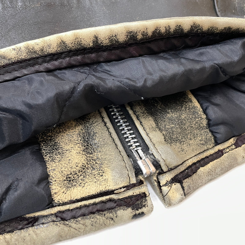 【現状渡し品】【メンズ】 SCHOTT ショット LEATHER RIDERS JACKET 1362502004 レザー ライダース ジャケット アウター 145-261004-sa-04-teih サイズ：34 カラー：ブラック 万代Net店